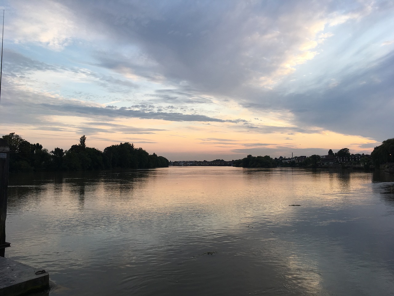 river thames london sunset free photo