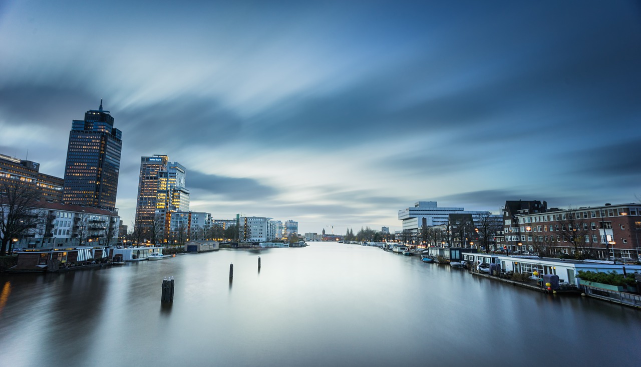 riverbank cityscape city free photo