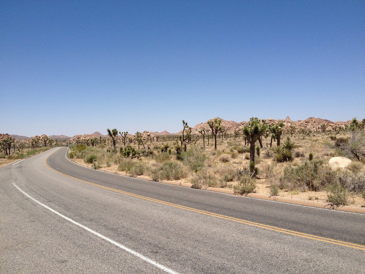 road desert landscape free photo