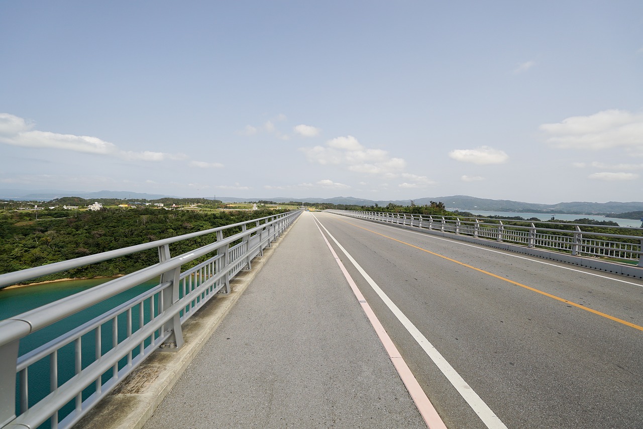 road bridge summer free photo