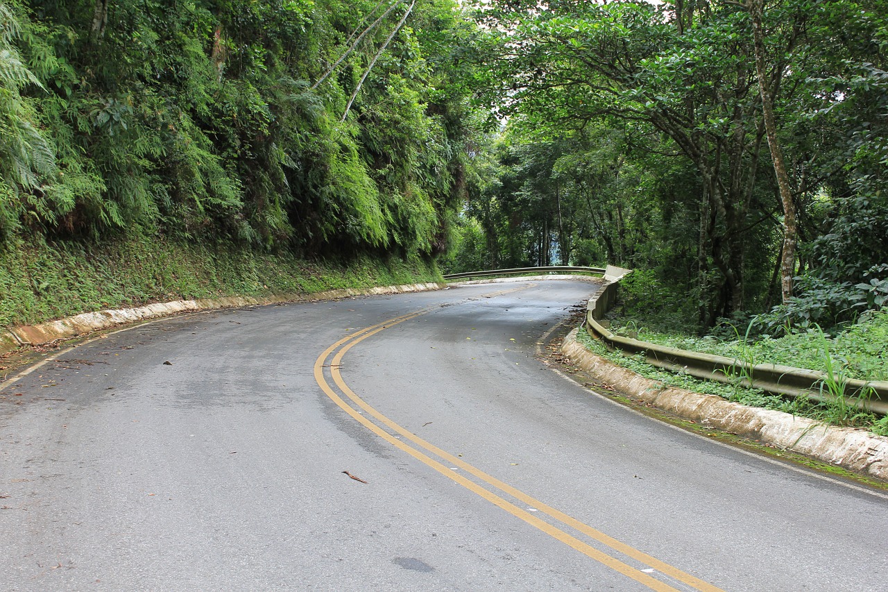 highway closed curve brazil free photo