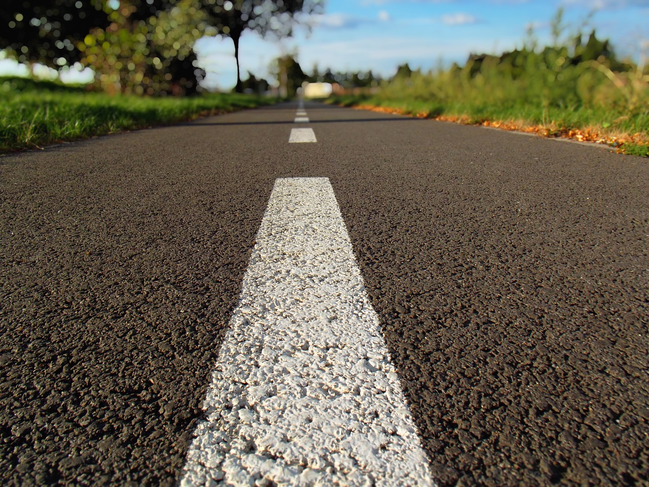 road path macro free photo