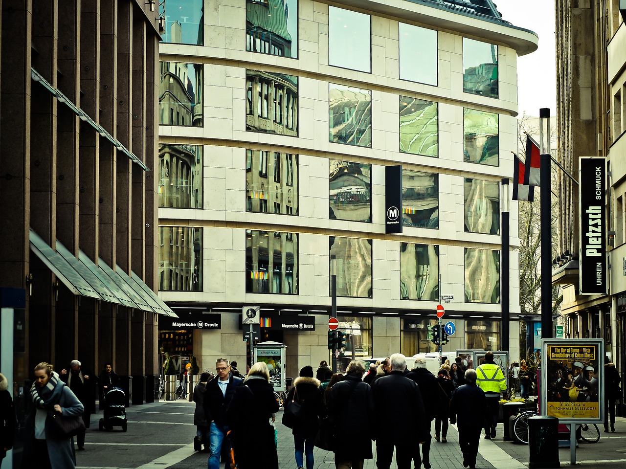 road mirroring architecture free photo