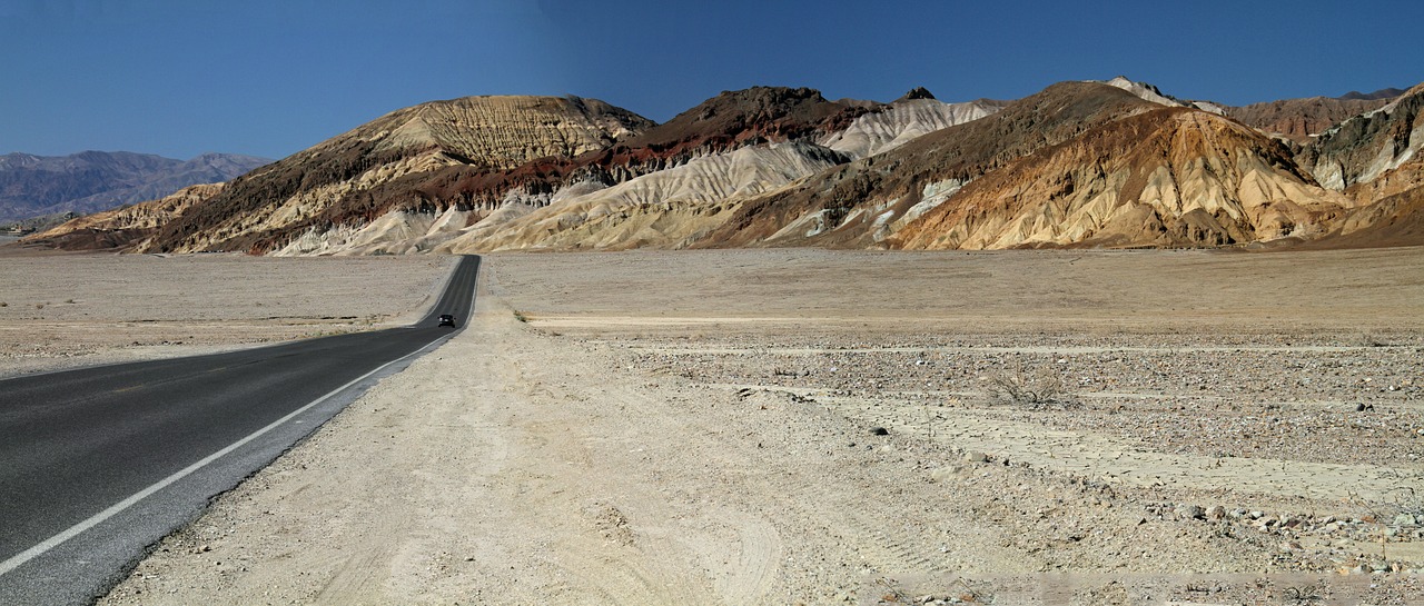 road desert highway free photo