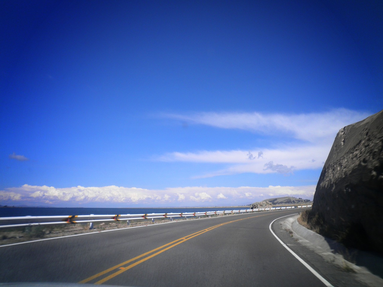 road track clouds free photo