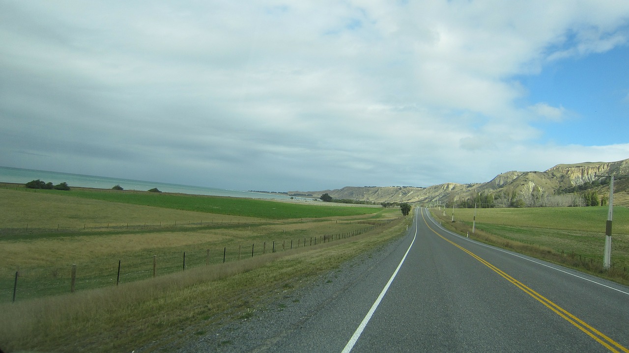 road new zealand beautiful free photo