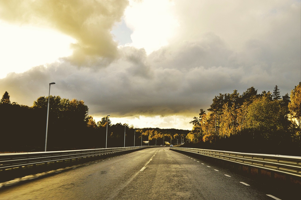 road sweden cloud free photo