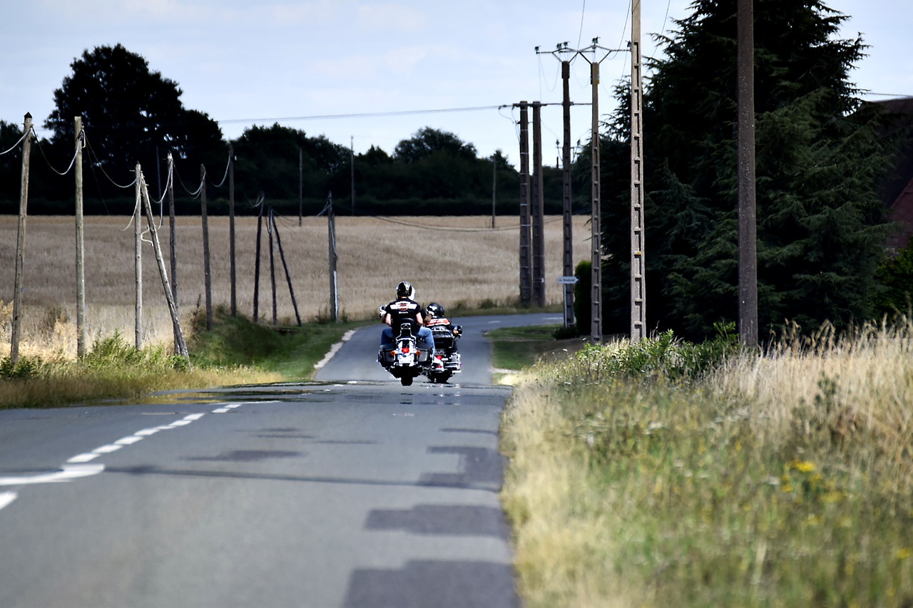 road motorcycle biker free photo