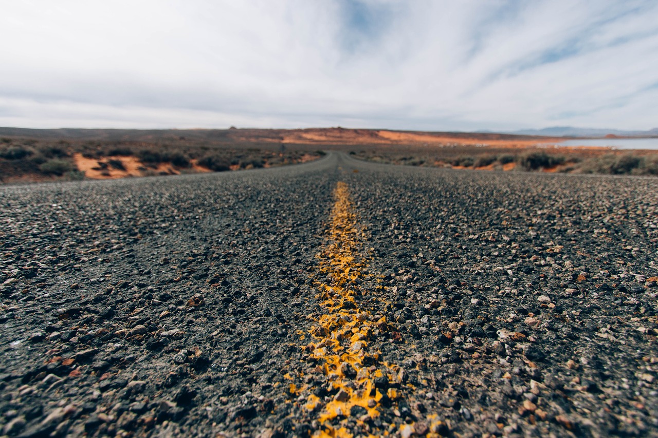 road path desert free photo