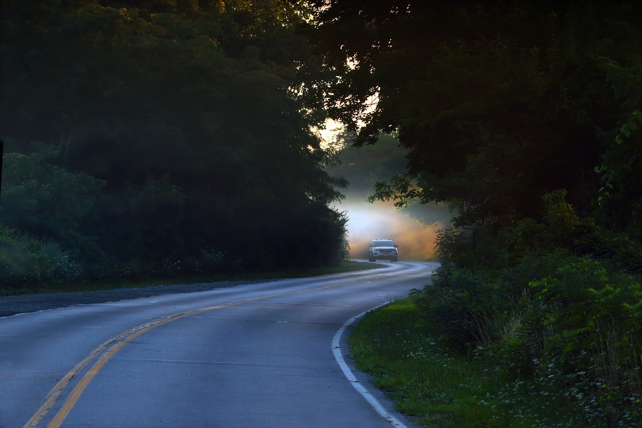 road highway car free photo