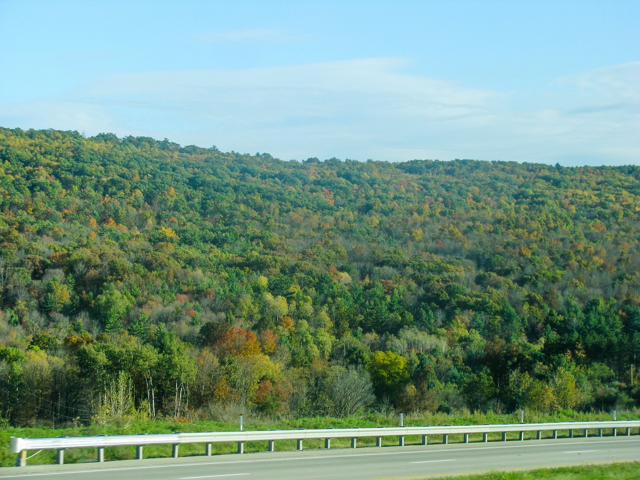 road guard rail mountains free photo