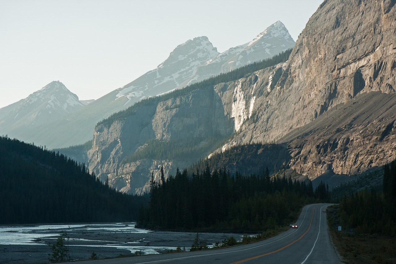 road mountains highway free photo