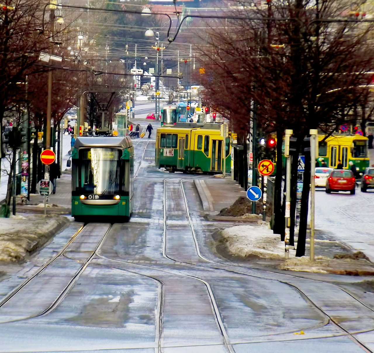 road street tram free photo