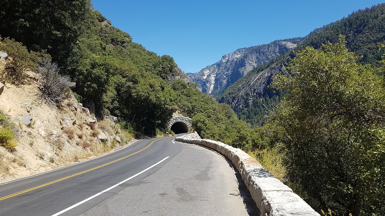 road tunnel nature free photo