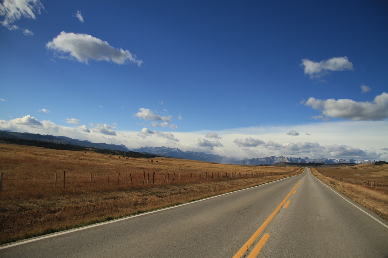 road  sky  travel free photo