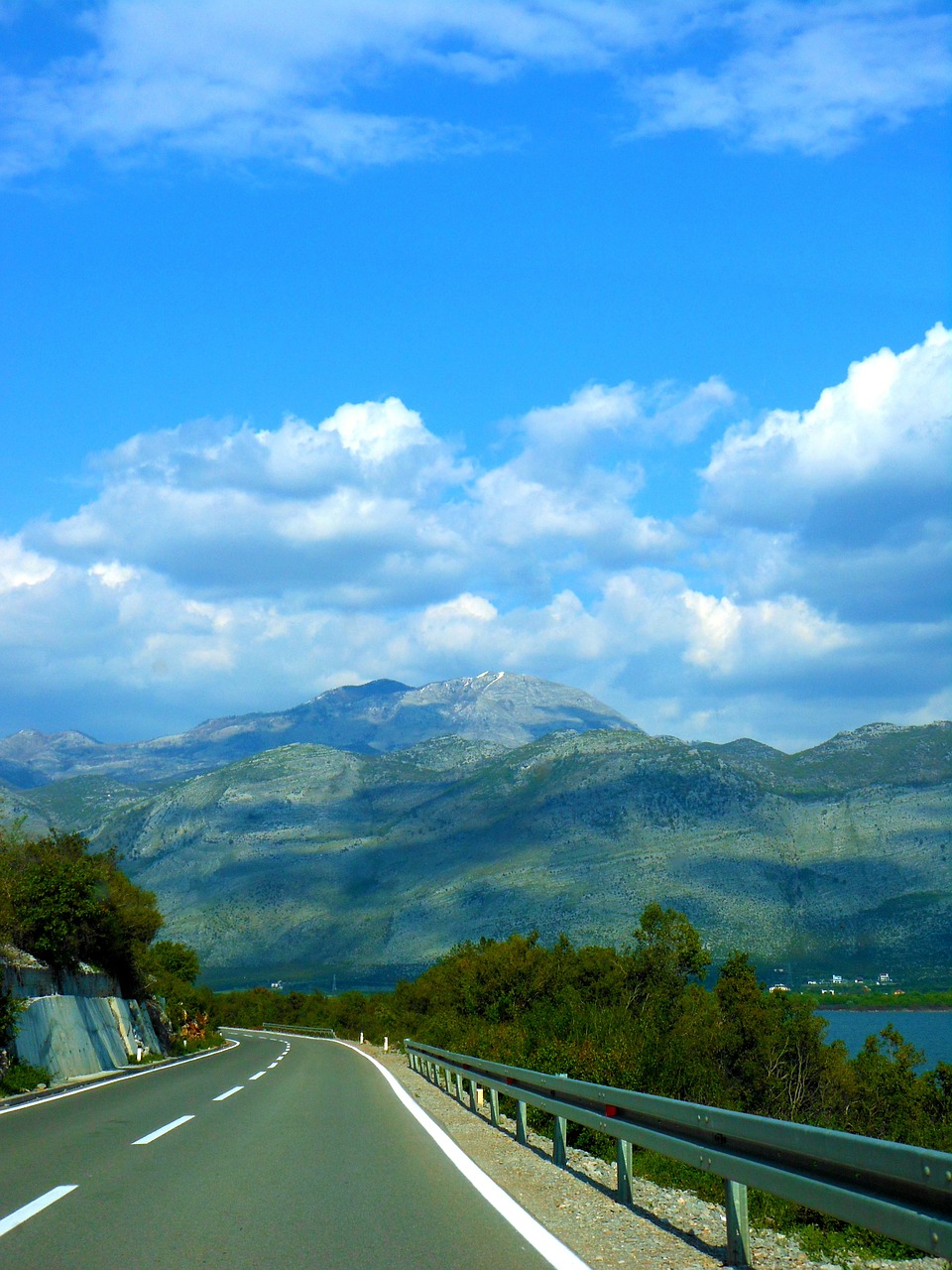 road mountain albania free photo