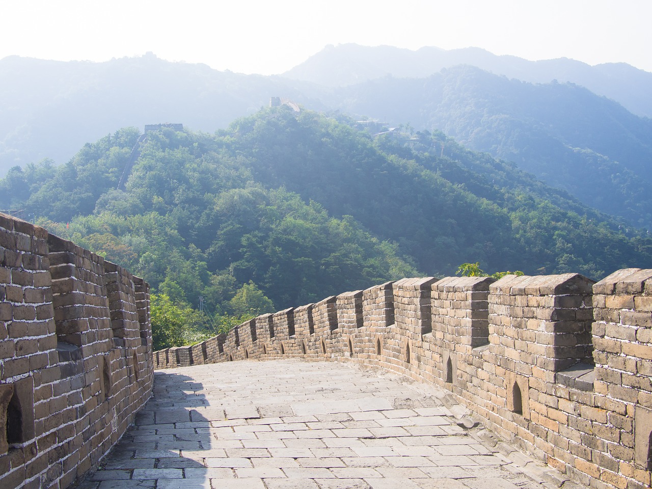 road  the great wall of china  china free photo