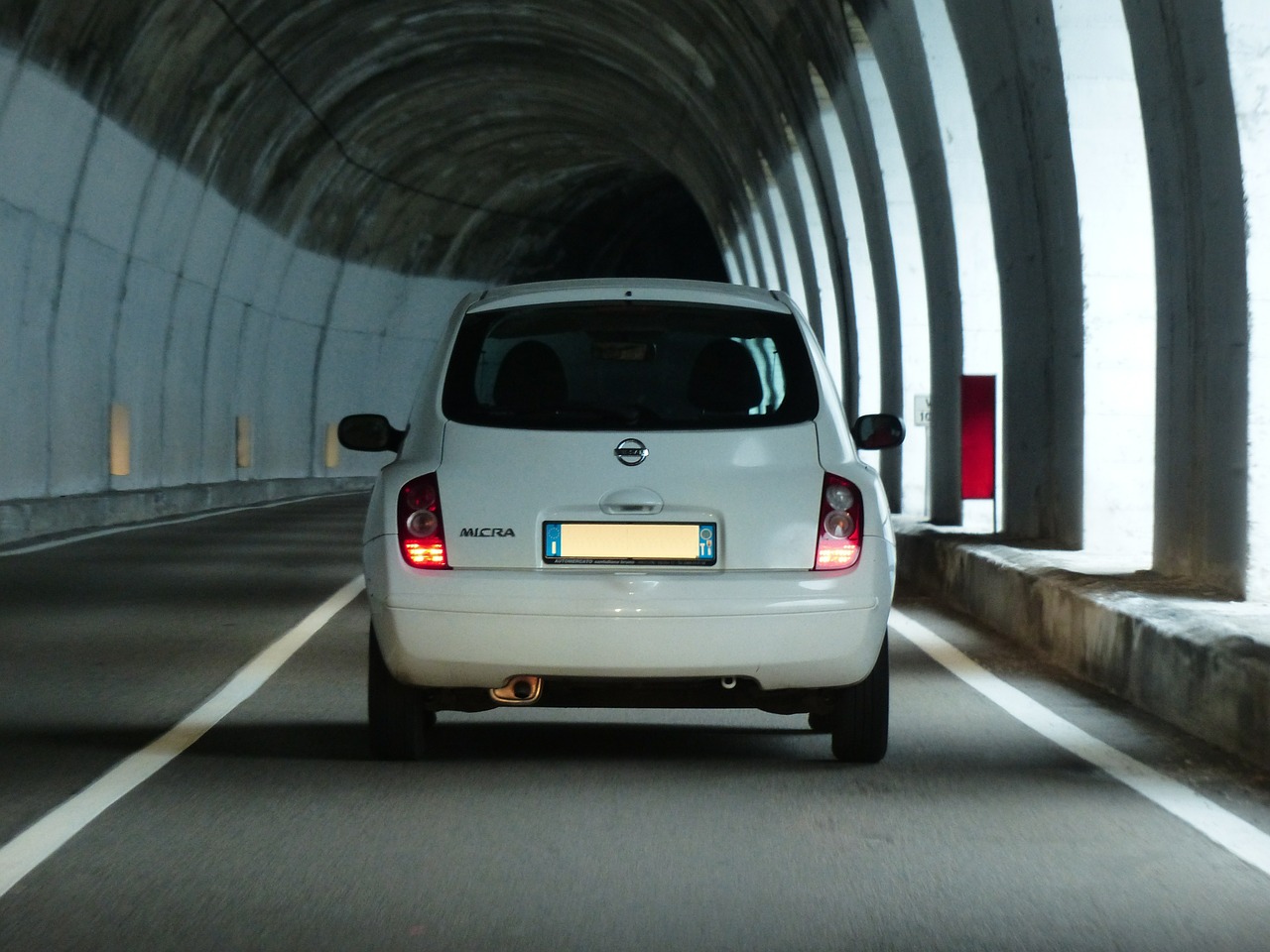 road auto tunnel free photo