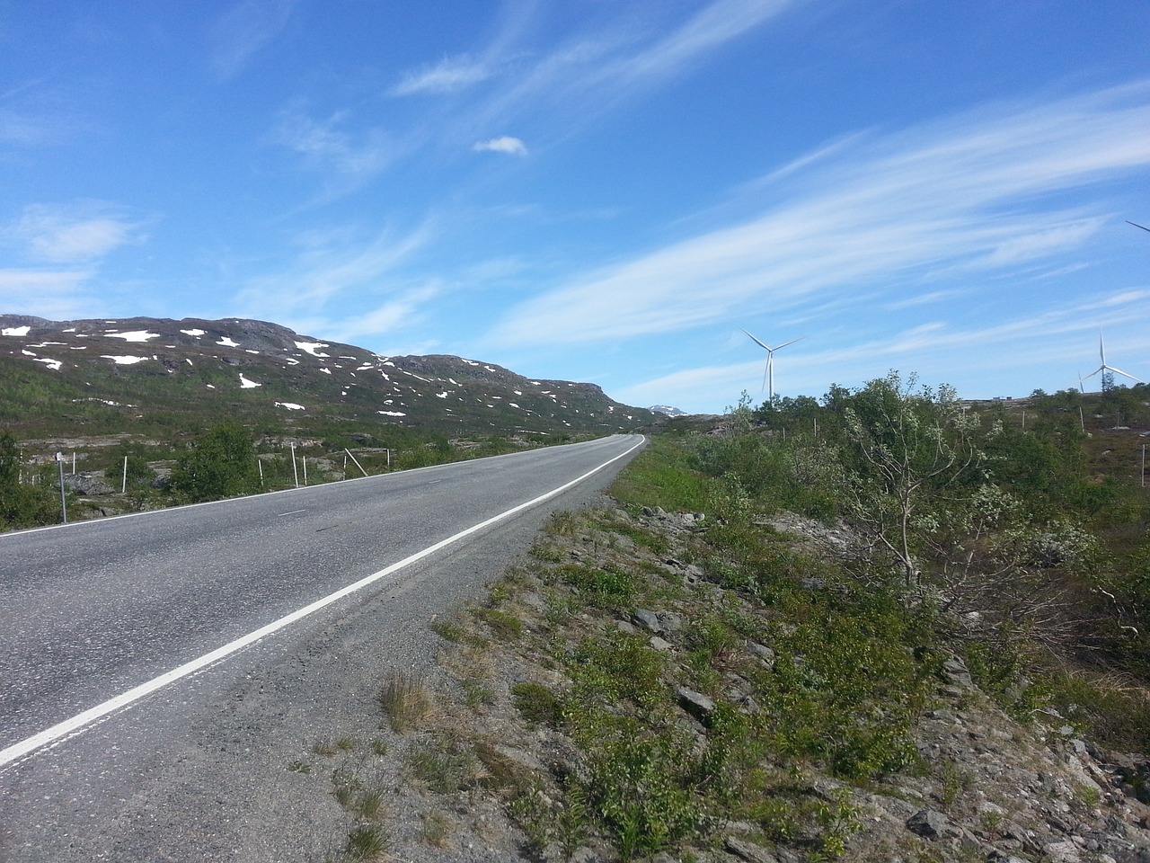 road mountain himmel free photo