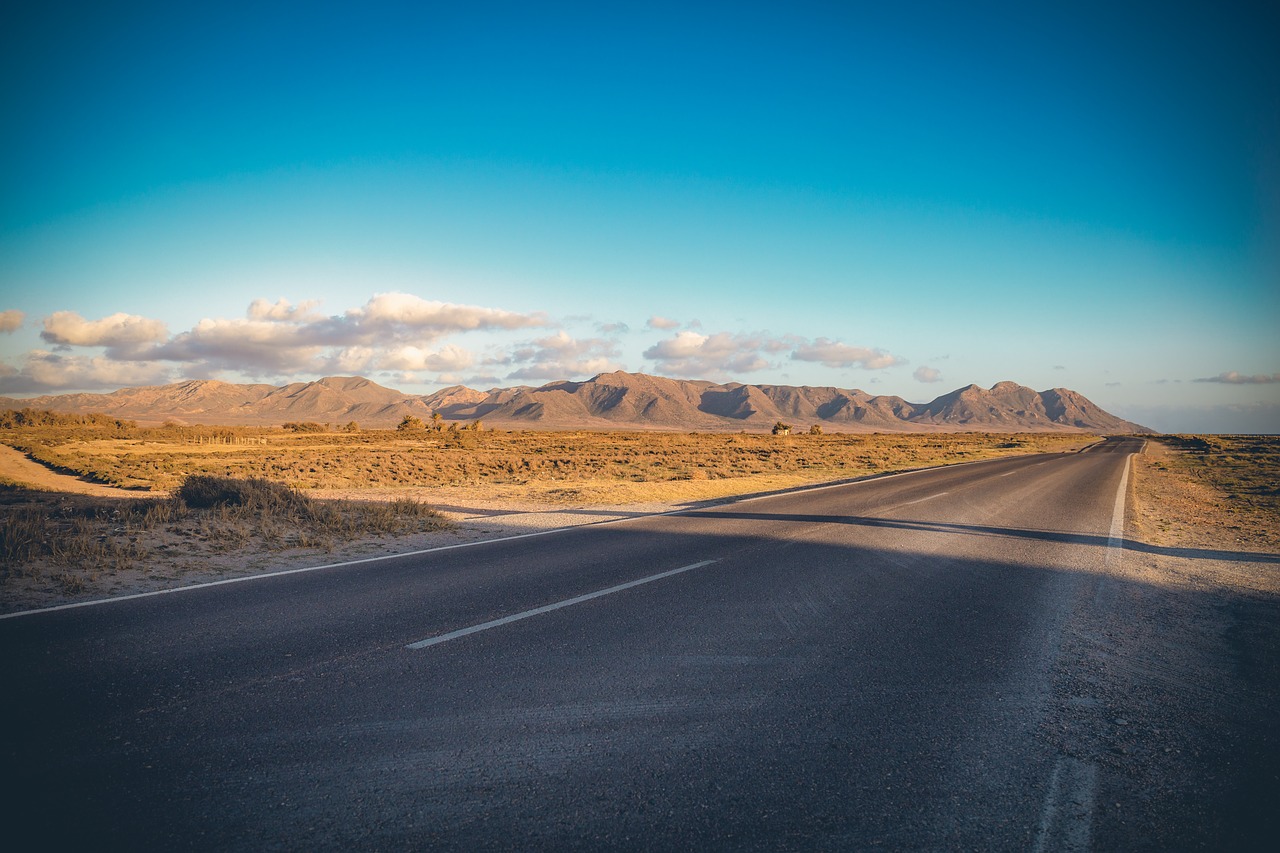 road  empty  landscape free photo