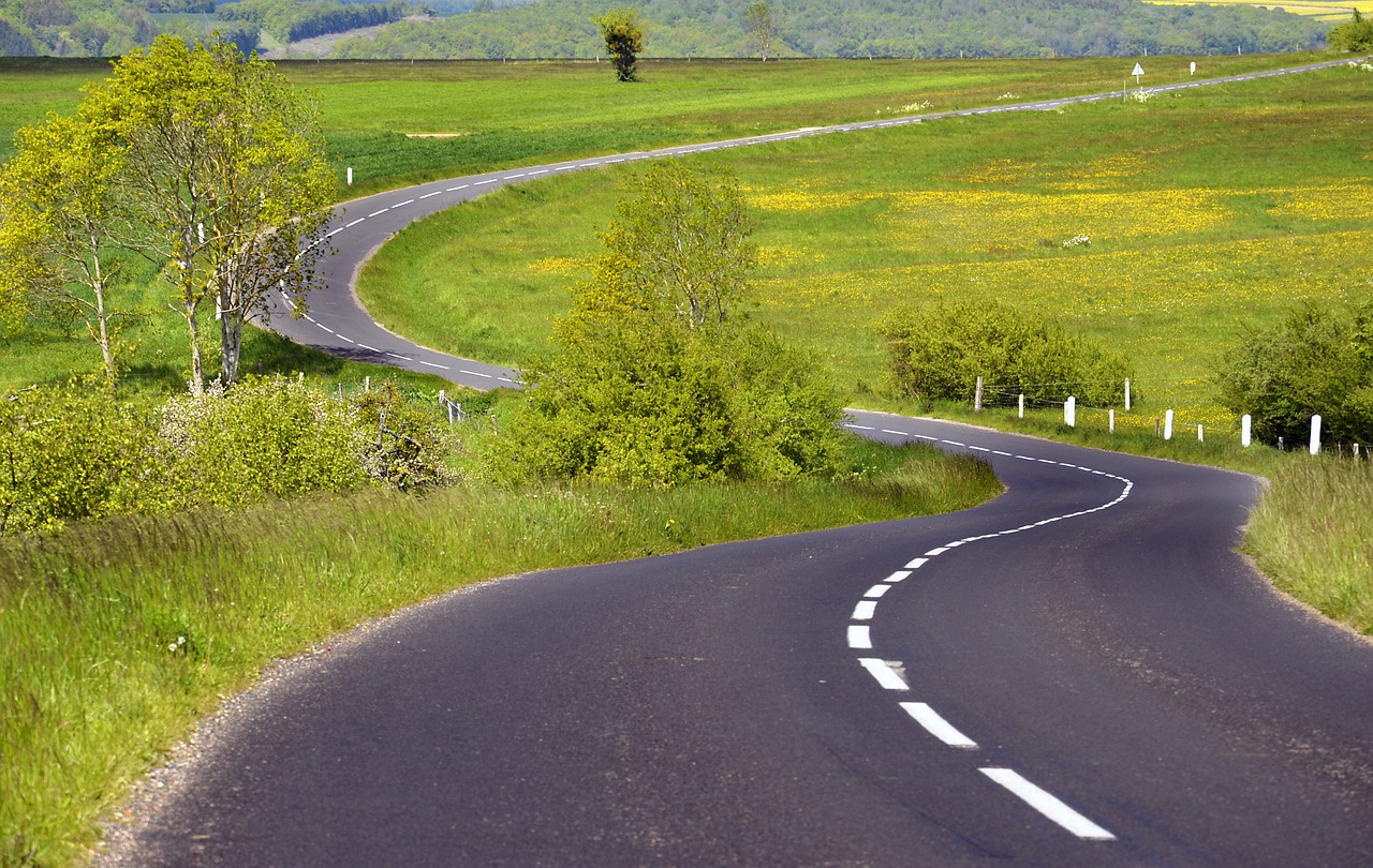 road  field  curves free photo