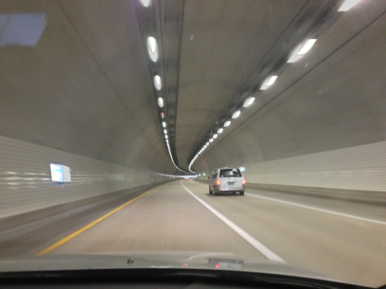 road highway tunnel free photo