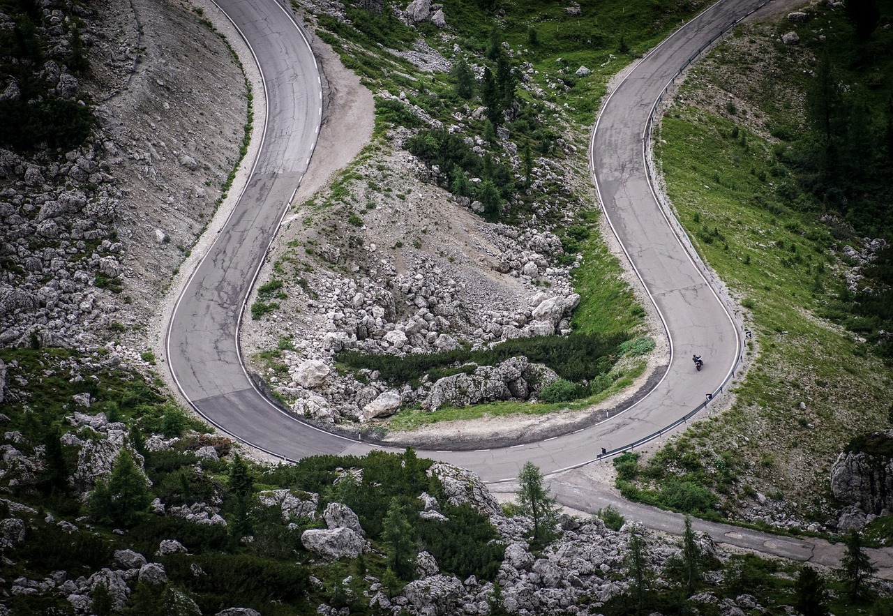 road  moto  motorcyclist free photo