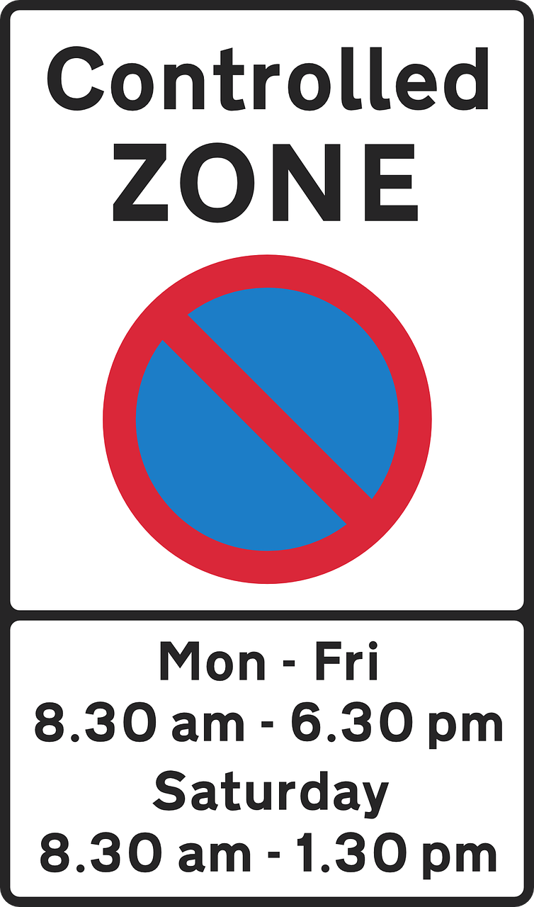 road information zone free photo