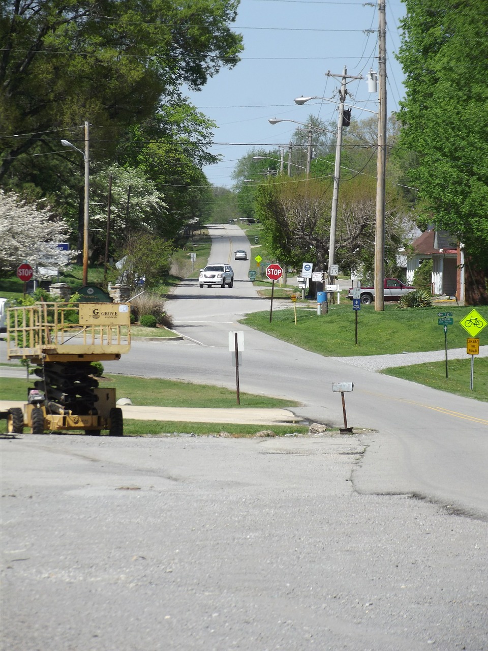 road small town town free photo