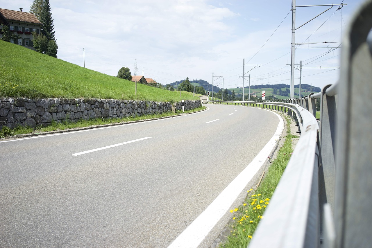 road alpine mountains free photo