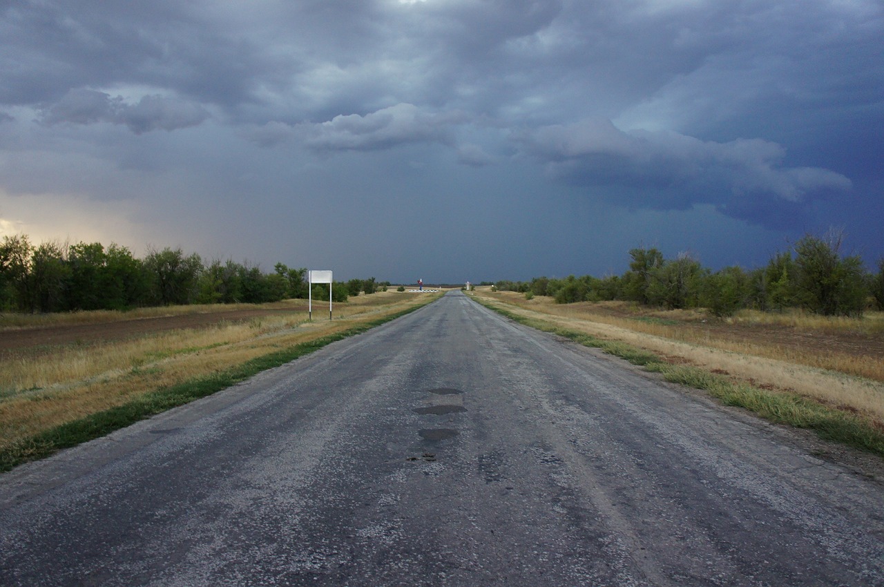 road horizon russia free photo