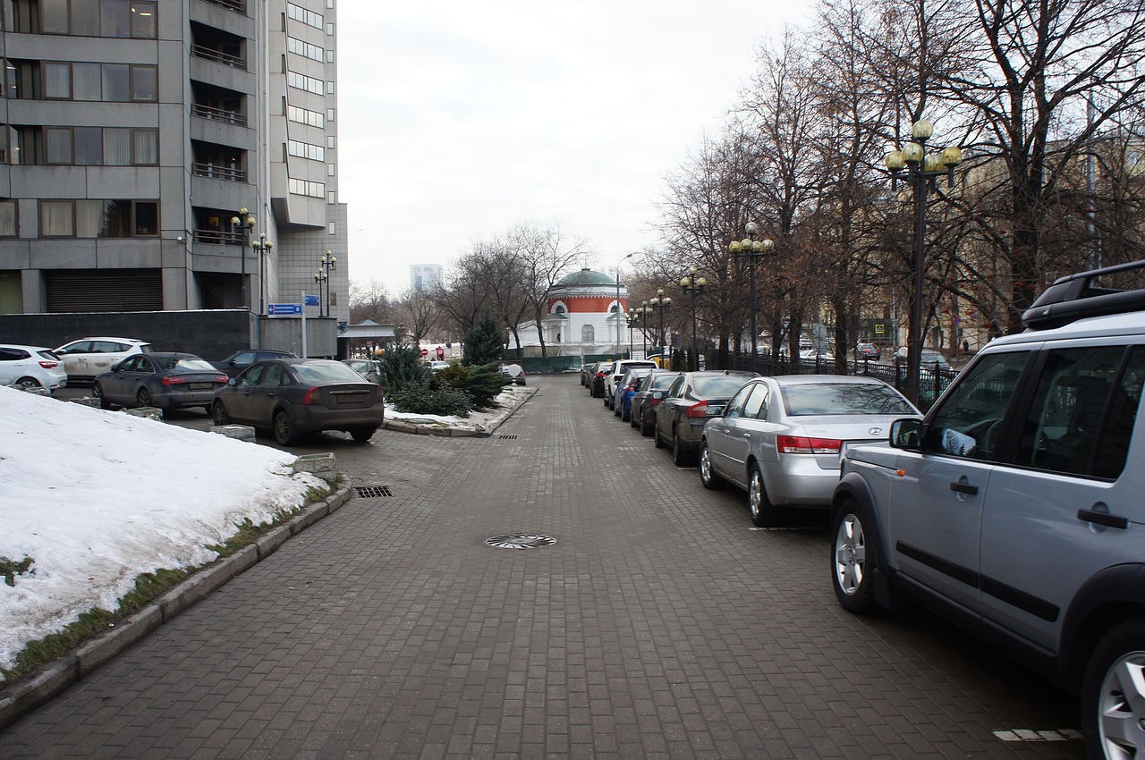 road street cars free photo