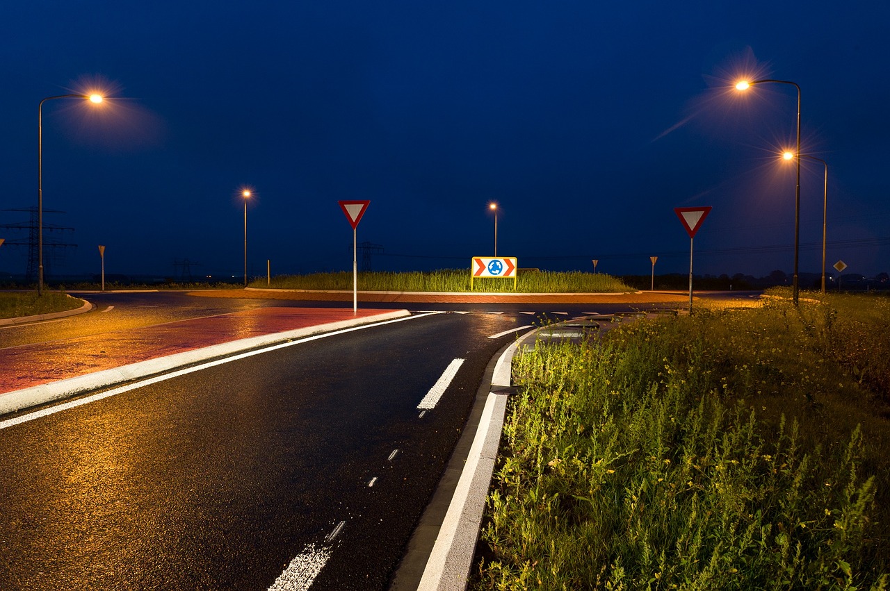 road reflective bands poly civil free photo