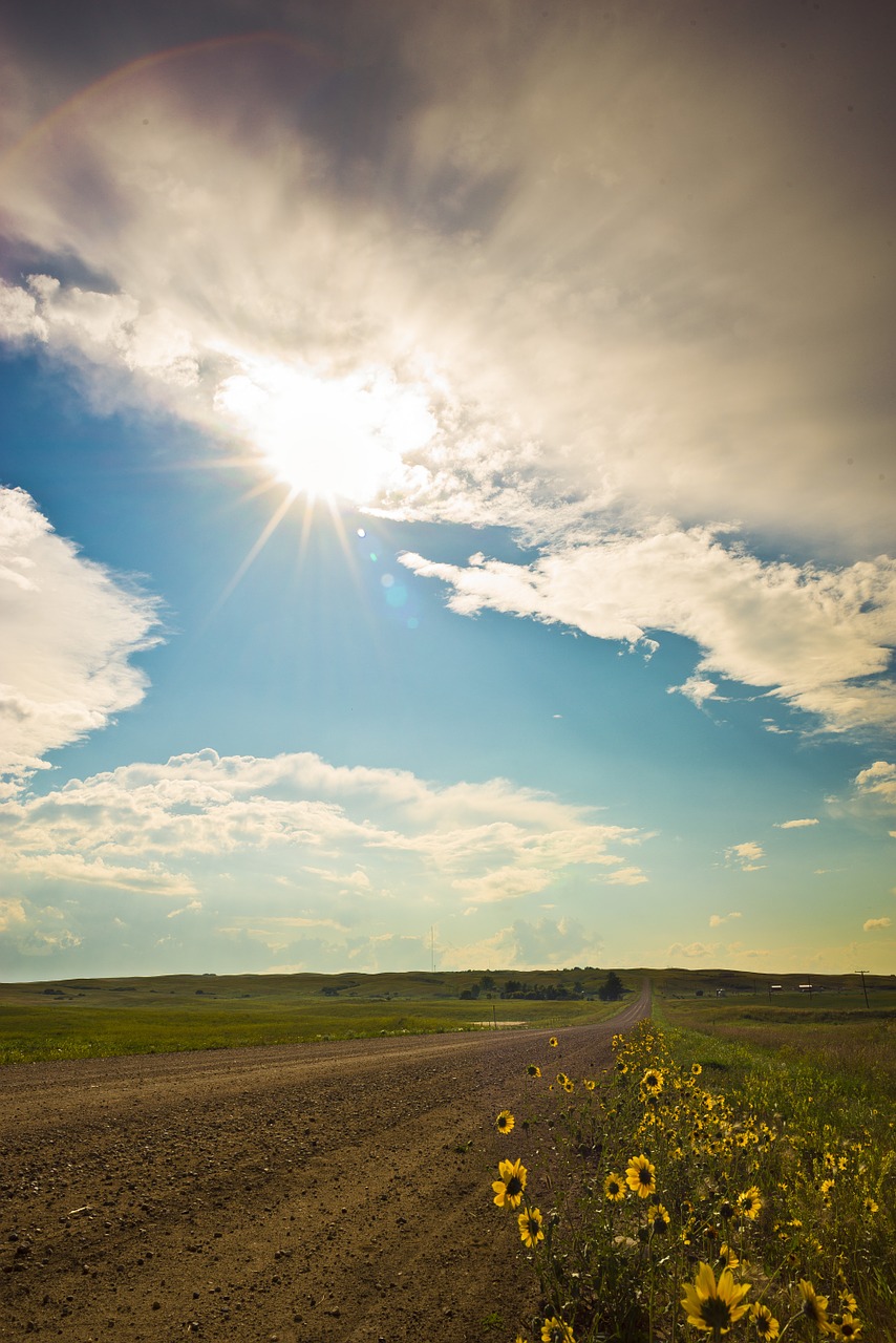 road sky landscape free photo