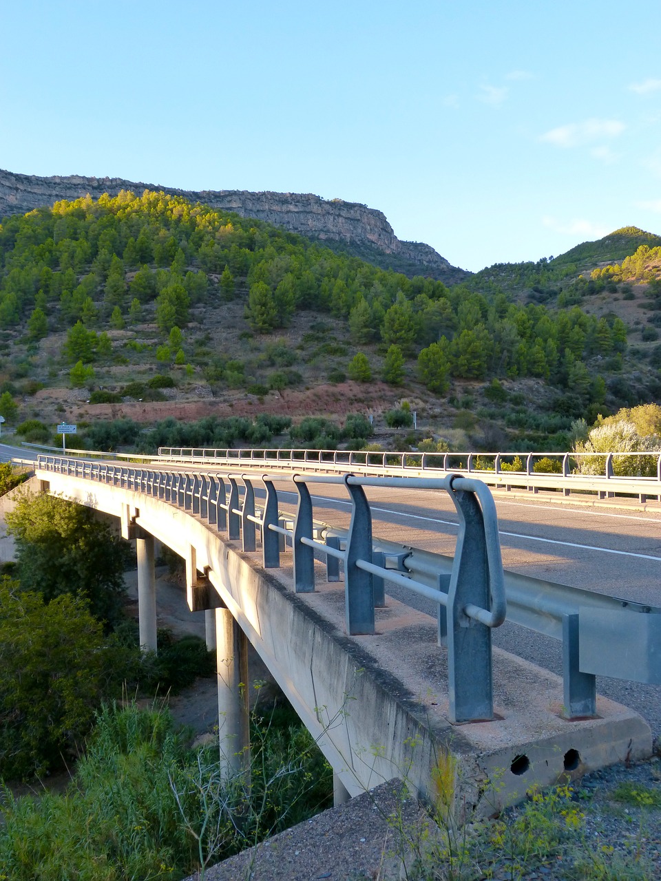 road bridge fence free photo