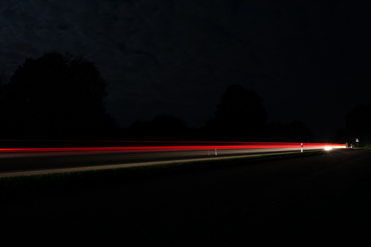 road long exposure lights free photo