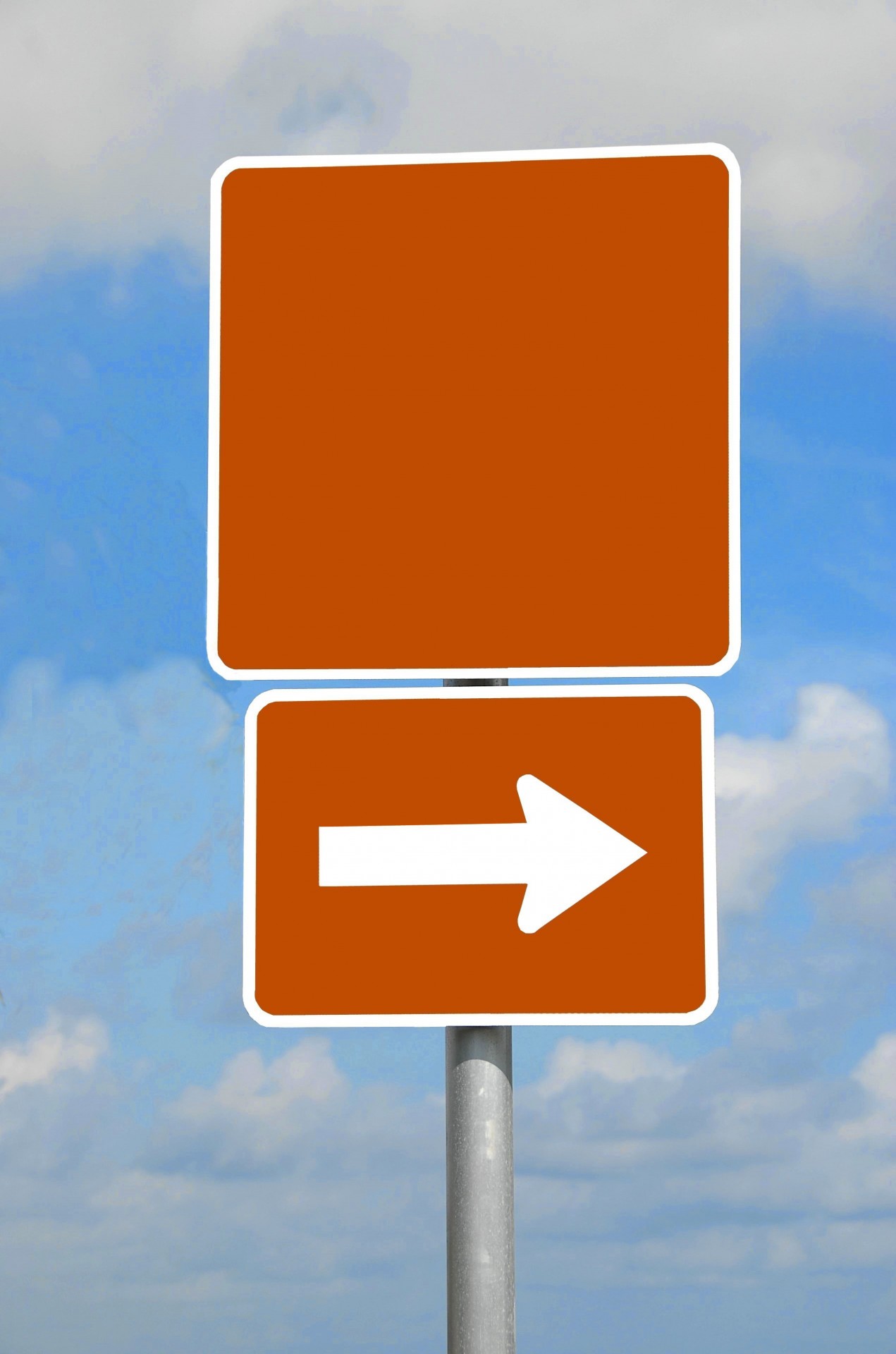 empty road sign background free photo