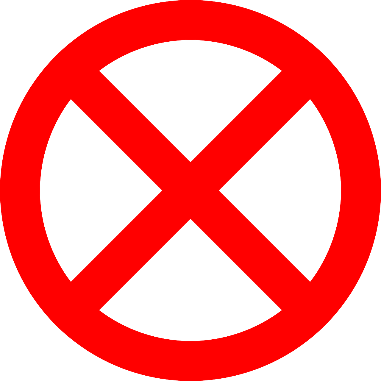 Prohibition forbidden sign Royalty Free Vector Image