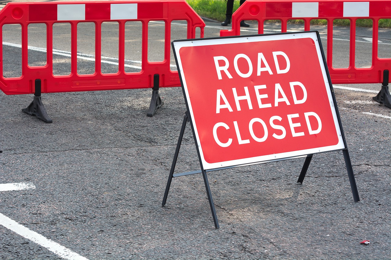 road sign  red  warning free photo