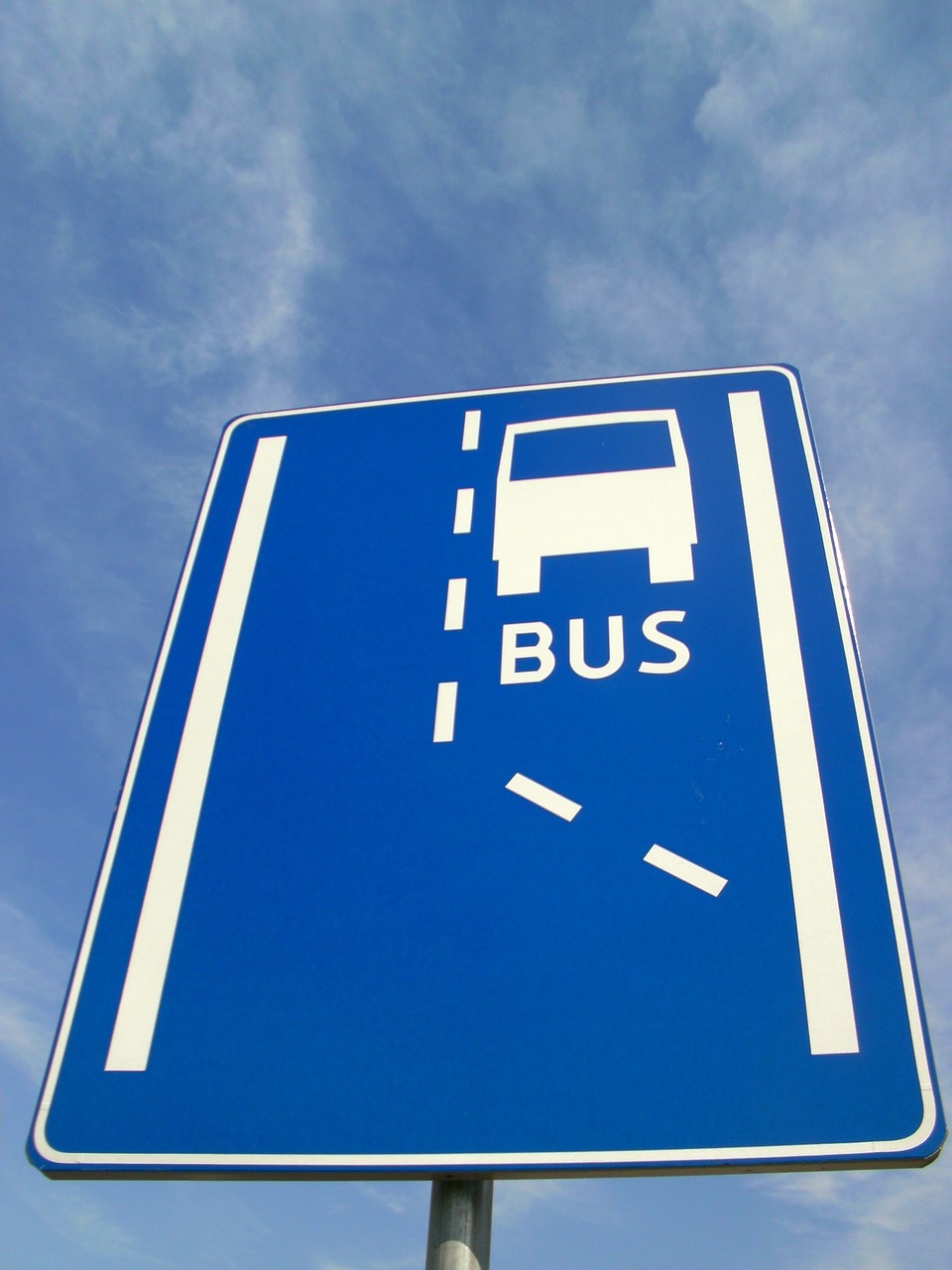 road sign tablet bus free photo