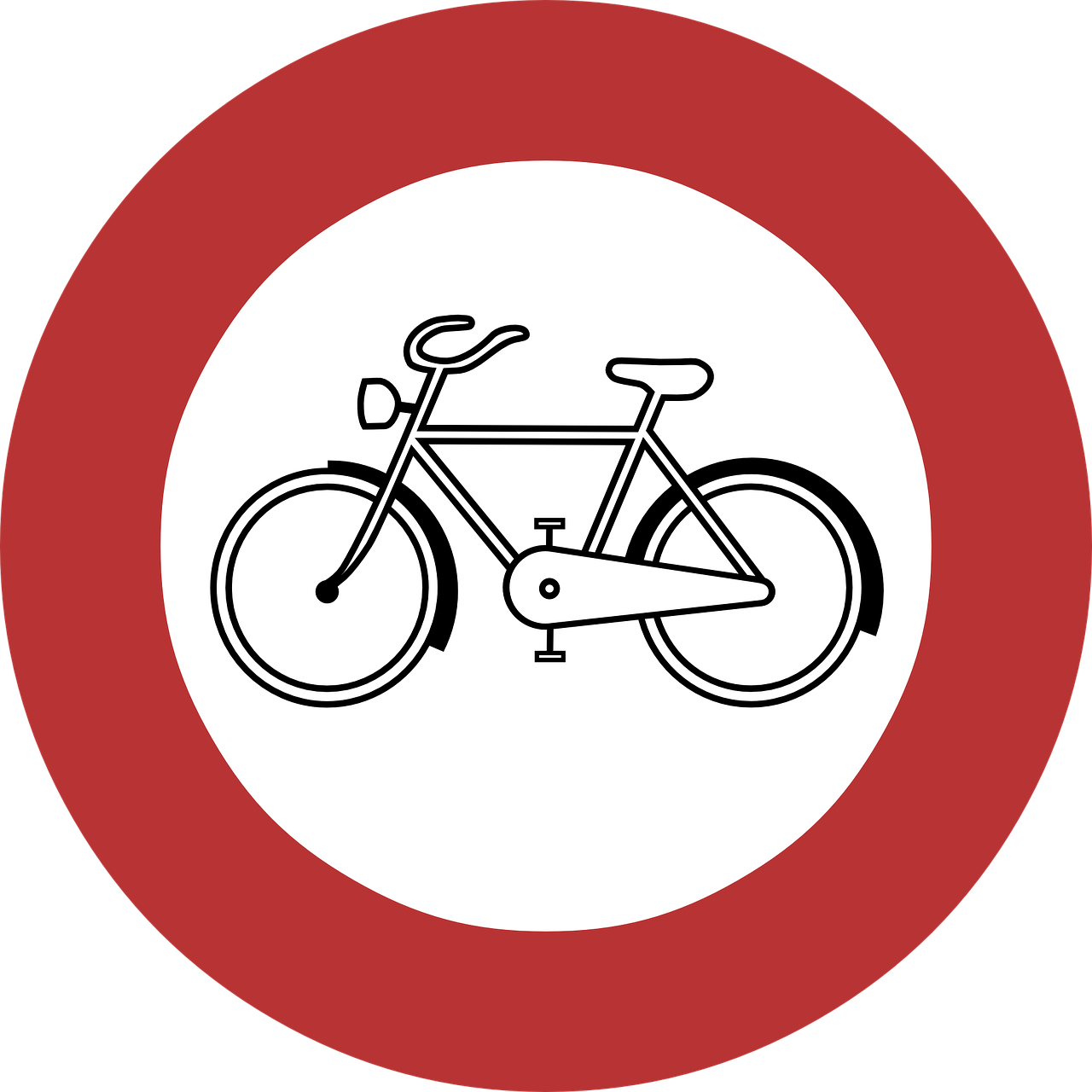 road sign bicycle restriction free photo