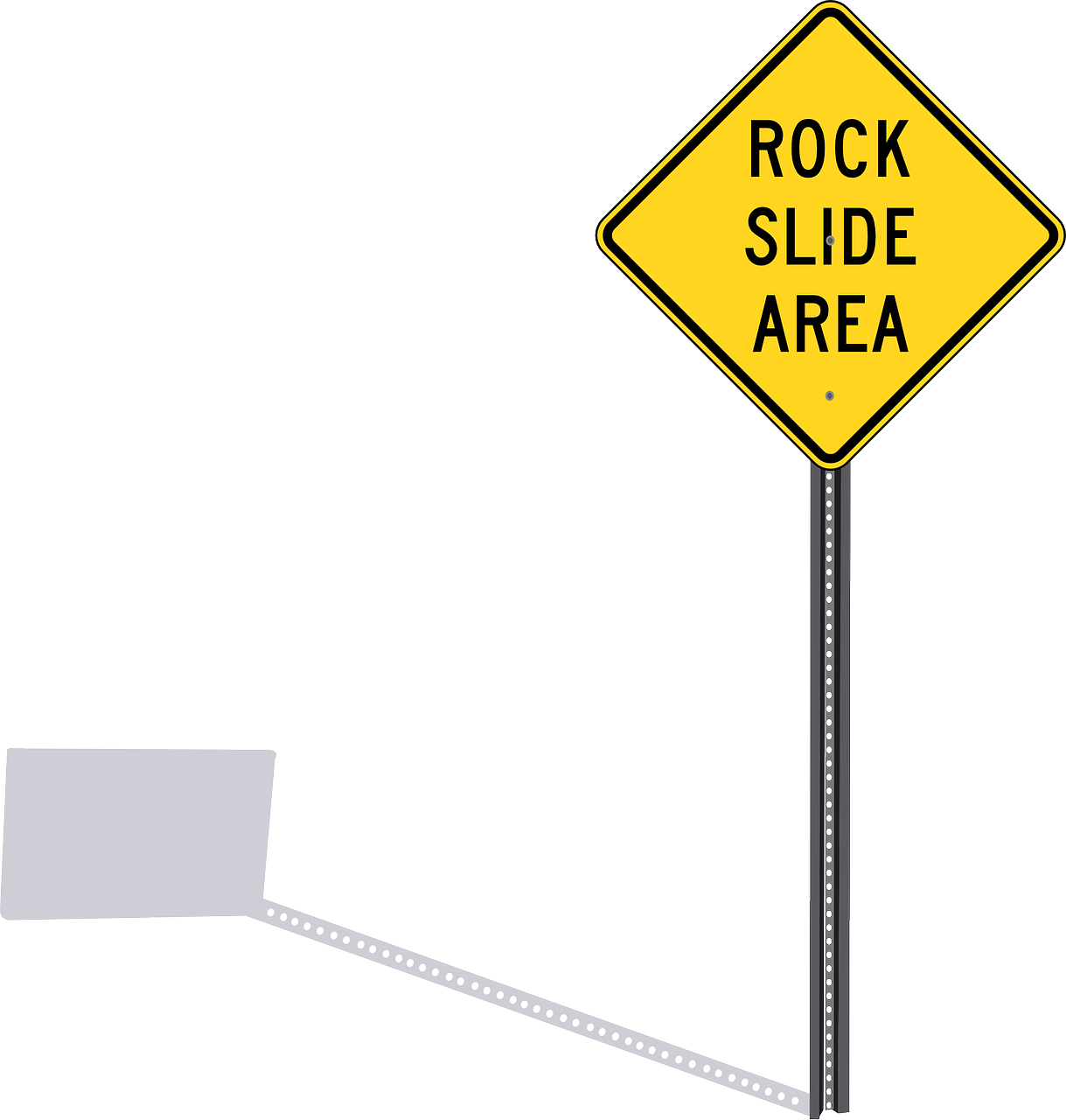 road slide area road signs signposts free photo