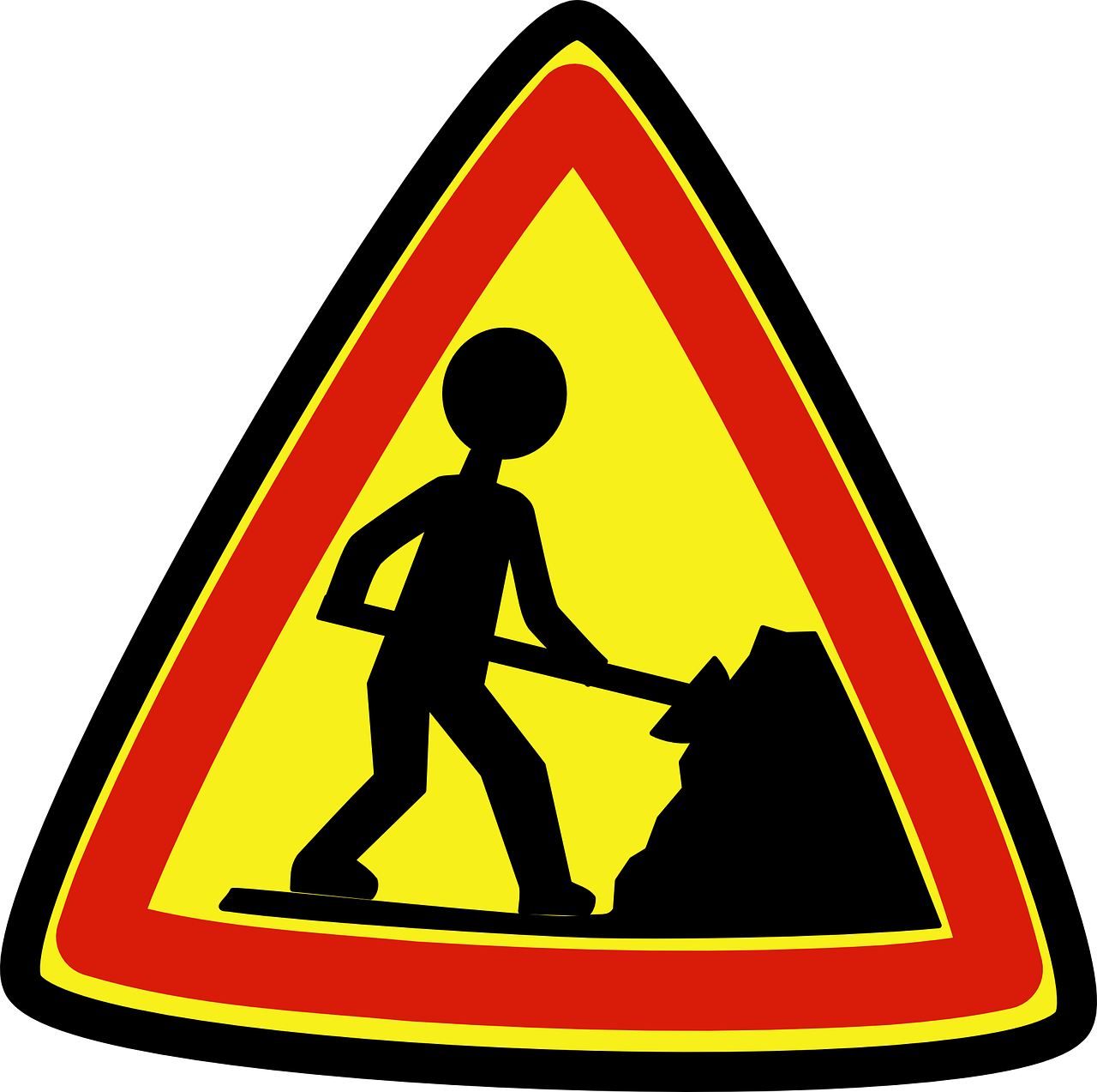 roadsigns workers construction free photo