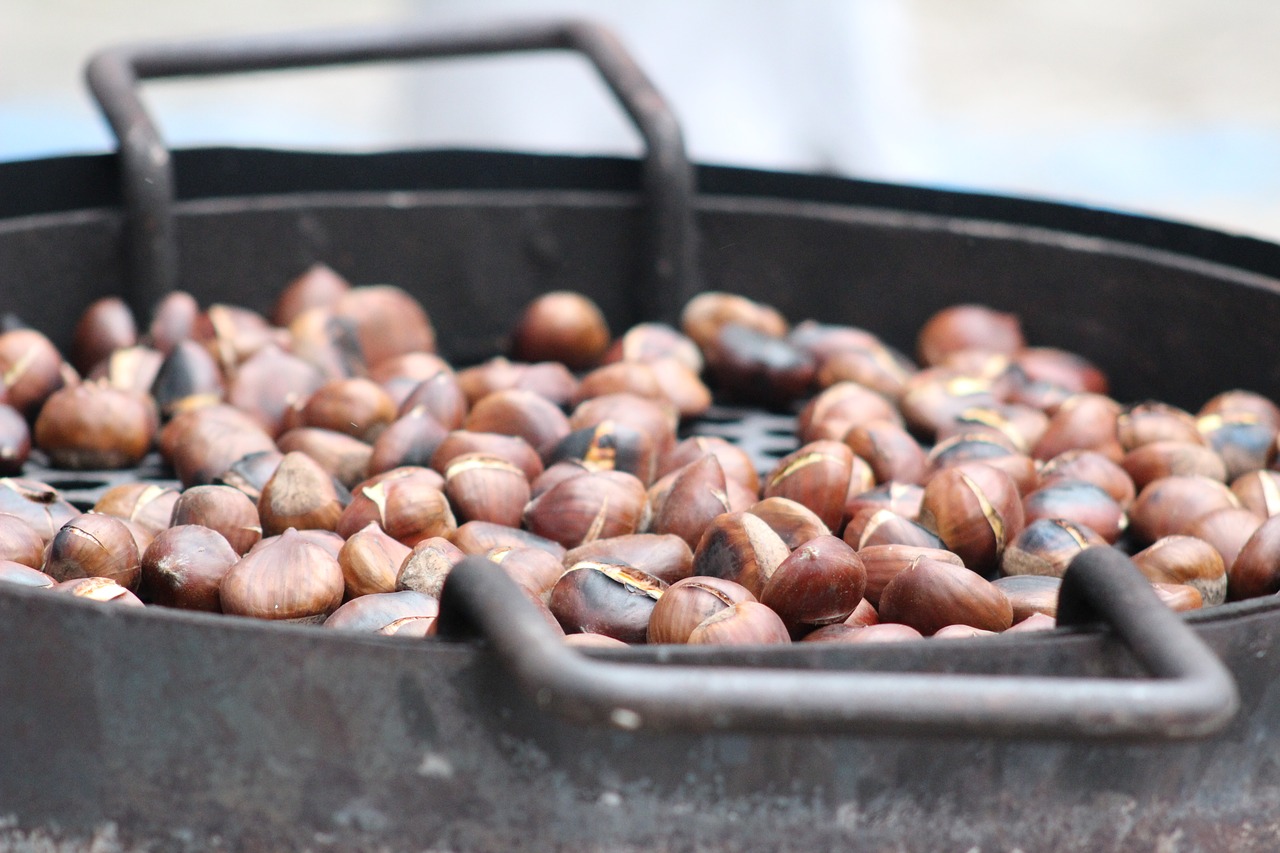 roasted chestnuts chestnuts feast free photo