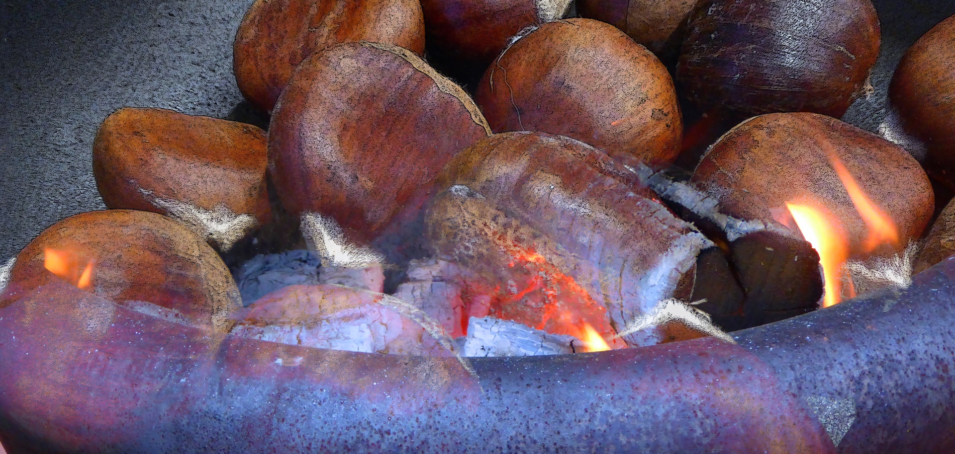 chestnuts roasted over open fire chestnuts christmas free photo