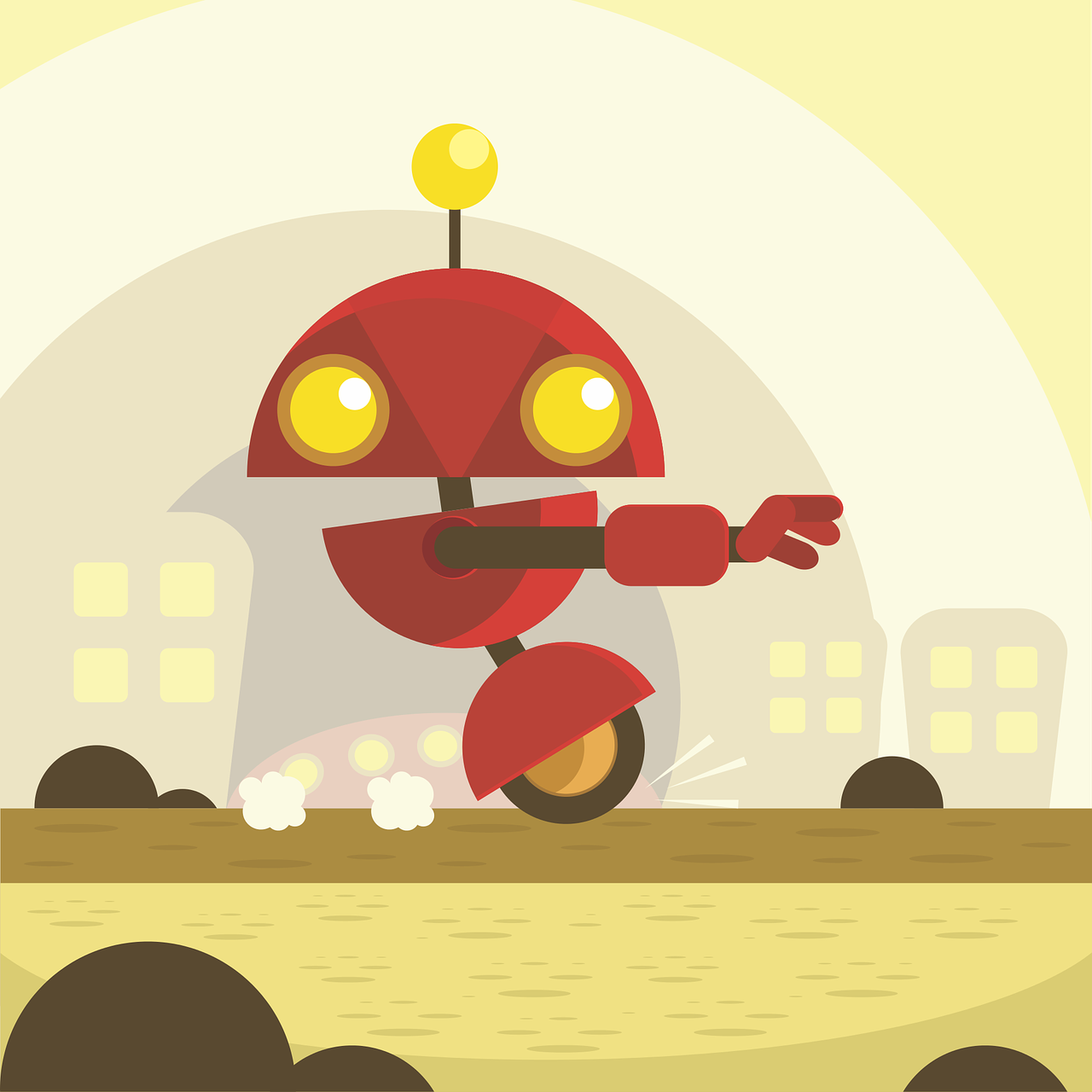 robot red future