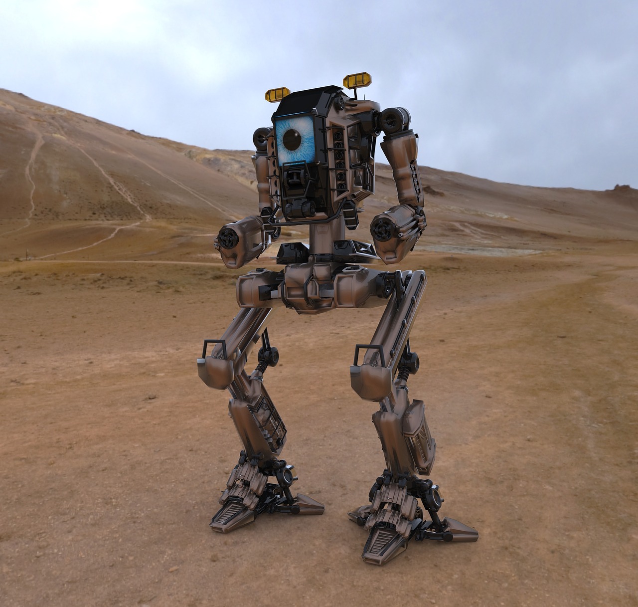 robot robotic future free photo