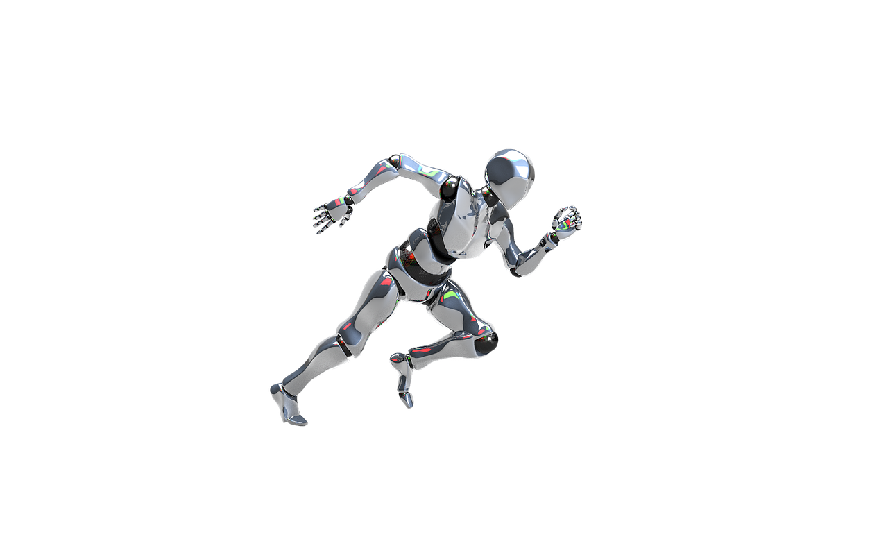 robot isolated artificial intelligence free photo