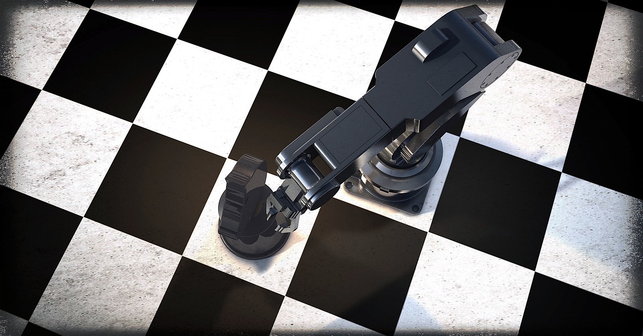 robot robot arm chess free photo