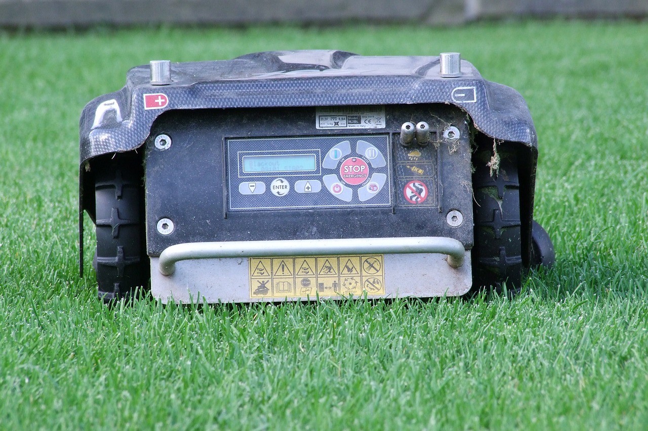 robot mower lawn mower robot free photo